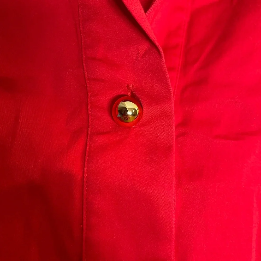 Tuckernuck Vibrant Red Blouse - Picture 4 of 4